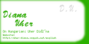 diana uher business card